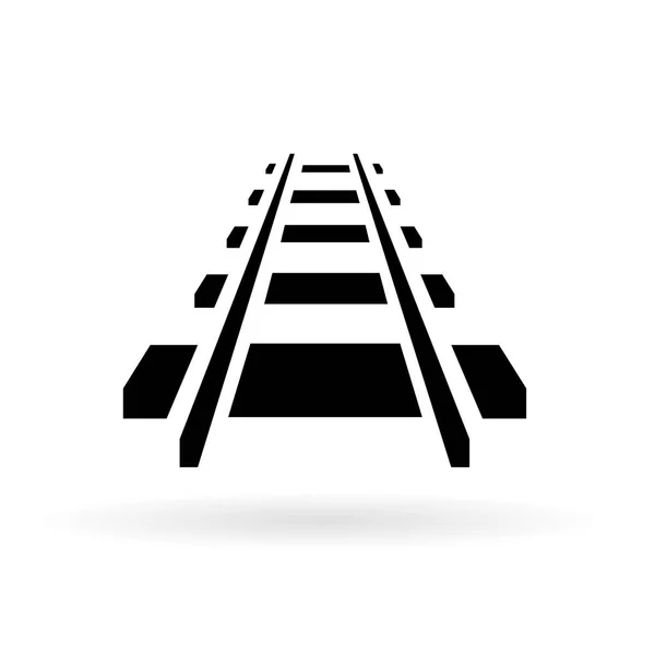 Railway icon, vector design — Stock Vector