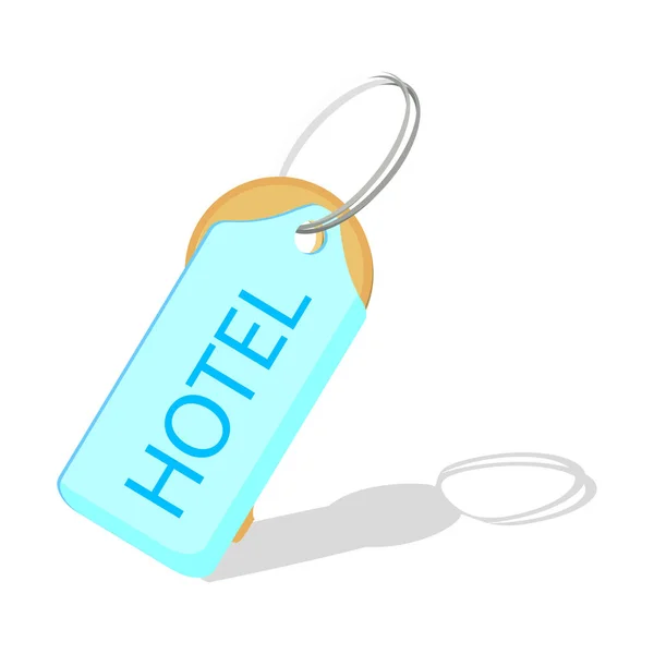 Hotel key vector icon — Stock Vector