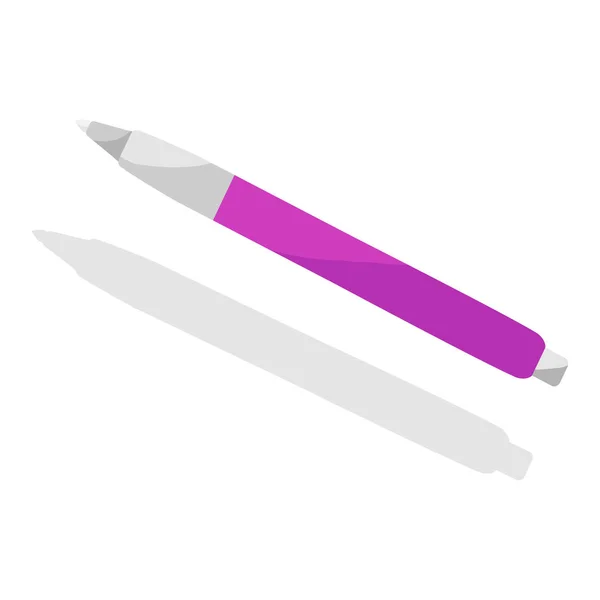 Penne di plastica colorate. illustrazione vettoriale — Stok Vektör