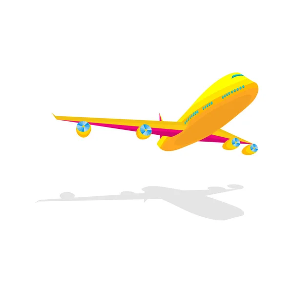 Avion, avion, aéroport, jet, livraison, voyage, charter , — Image vectorielle