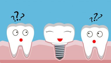 Diş kırık, doldurma, diş, travma, vektör 