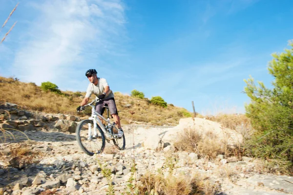 Mountainbikecykling sport, Utomhus — Stockfoto