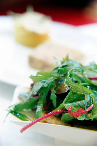 オリーブ オイルと新鮮野菜のサラダ — ストック写真