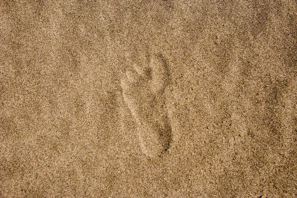 Ενιαίο αποτύπωμα στην άμμο — Φωτογραφία Αρχείου