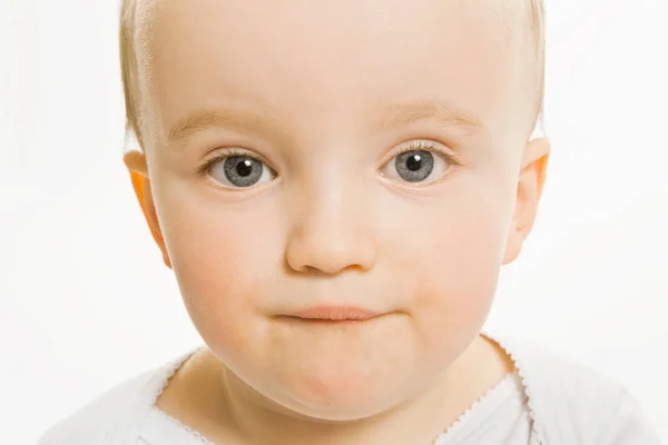 Close up de bebê sorrindo — Fotografia de Stock