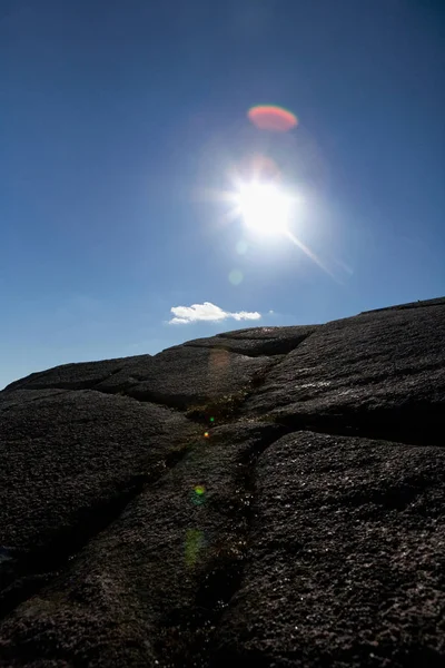 Nap alatt sziklák: Acadia national park — Stock Fotó