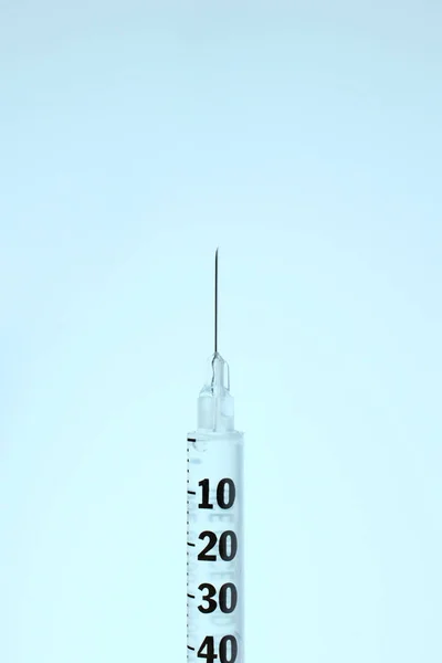 Medical syringe with needle — Stock Photo, Image