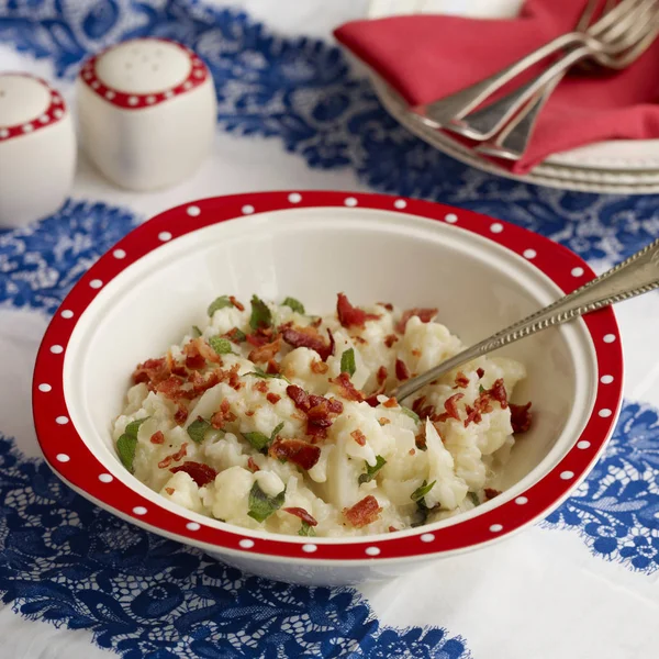 Kalafior boczek risotto — Zdjęcie stockowe