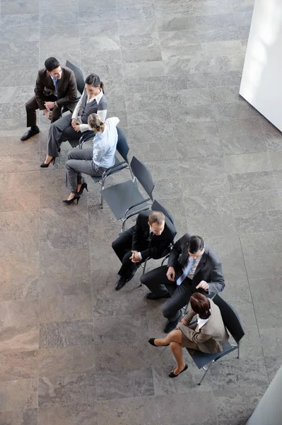 Two Groups Business People Discussing — Foto Stock