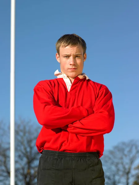 Retrato Jogador Rugby — Fotografia de Stock