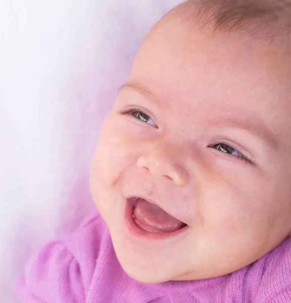 Portrait Baby Girl Smiling — Stock Photo, Image