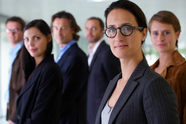 Retrato Grupo Equipe Negócios — Fotografia de Stock