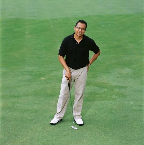 Portrait Male Golfer — Stock Photo, Image