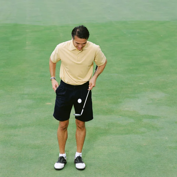 Male Golfer Green — Stock Photo, Image