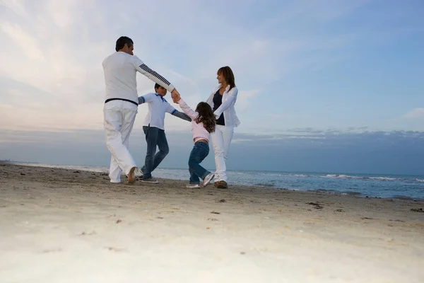 Familie Hat Spaß Strand — Stockfoto