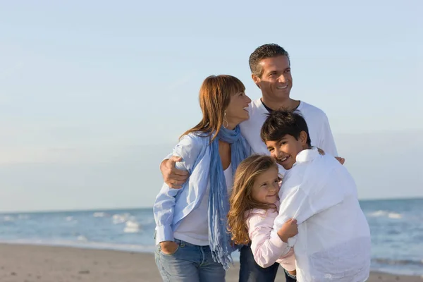 Familie Hat Spaß Strand — Stockfoto