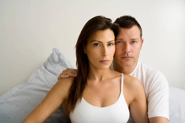 Portrait Young Couple Home — Stock Photo, Image