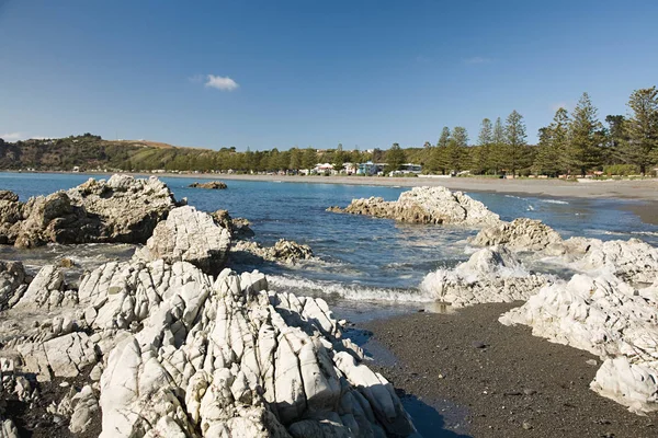 Vista Panorámica Playa Kaikoura Nueva Zelanda — Foto de Stock