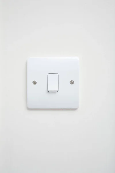 白色の背景に絶縁された光スイッチ — ストック写真