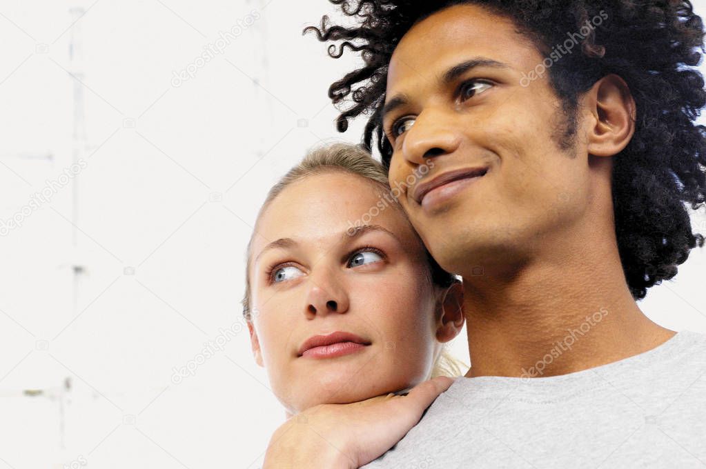 portrait of multiethnic Couple 