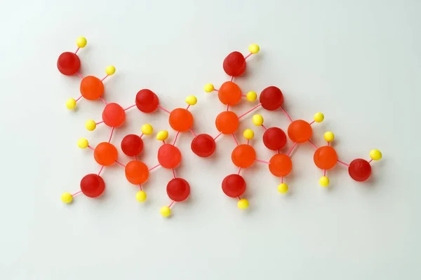 Molekula Cukru Vyrobené Bonbónů — Stock fotografie