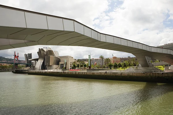 Mengamati Tampilan Bridge Bilbao Spain — Stok Foto