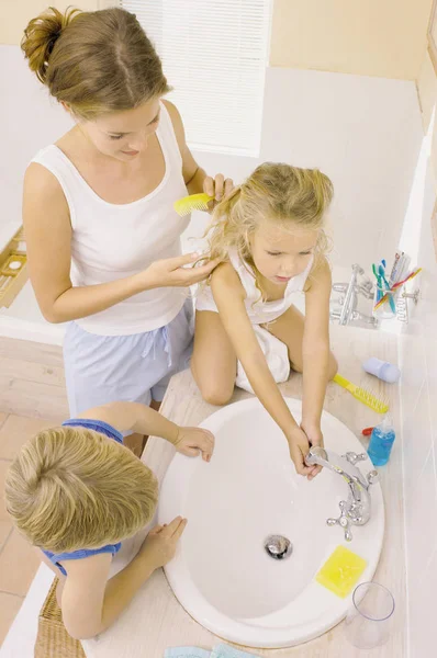 Family Bathroom Home — Stock Photo, Image