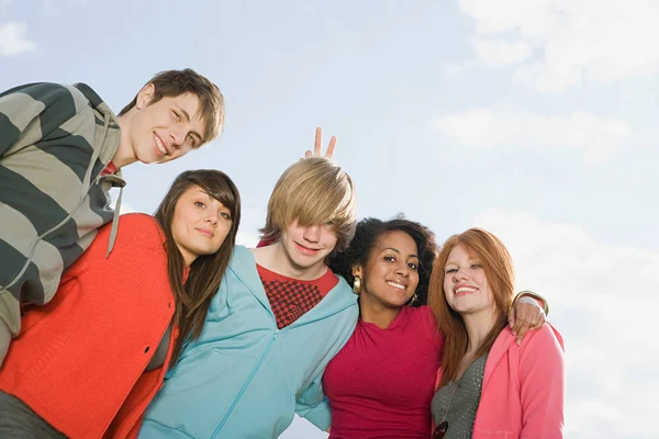 Group Portrait Happy Friends — Stock Photo, Image