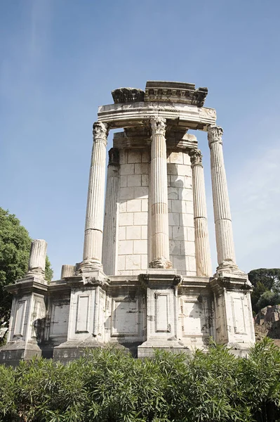 Gammal Byggnad Med Kolumner Rom Italien — Stockfoto
