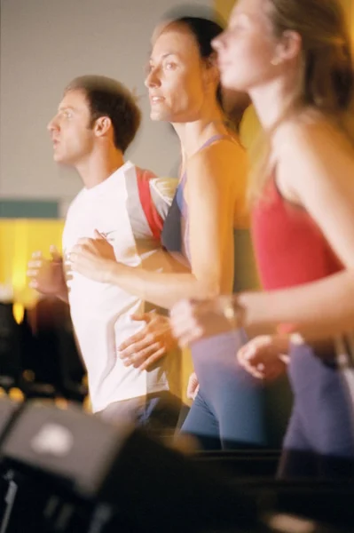 Personas Cinta Correr Gimnasio — Foto de Stock