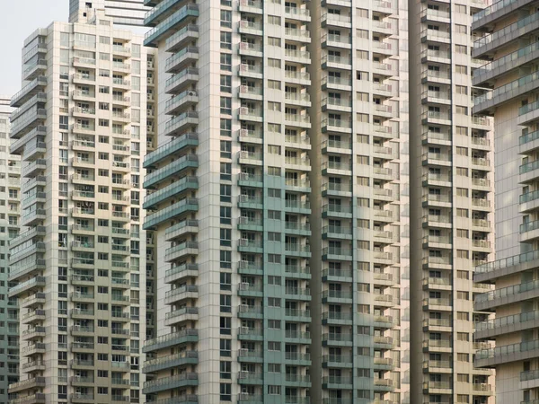 Front view of apartment buildings, Shanghai, China