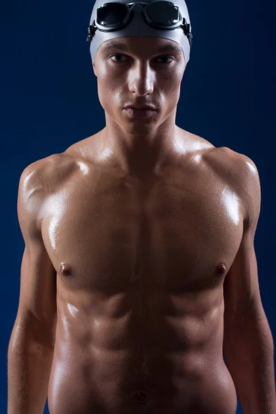 Portrait Male Swimmer — Stock Photo, Image