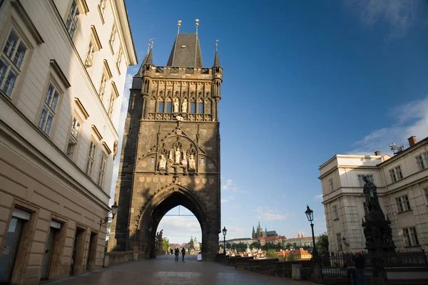 Čelní Pohled Karlův Most Praha Česká Republika — Stock fotografie