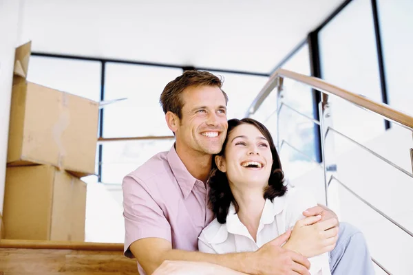 Pareja Joven Nueva Casa — Foto de Stock