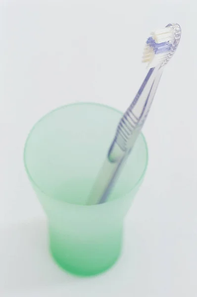 Close Toothbrush White Background — Stock Photo, Image