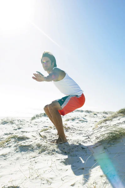 Surfer Strand Lächelt — Stockfoto