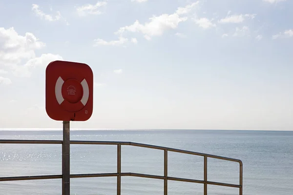 Rettungsgürtel Eingang Zum Strand — Stockfoto