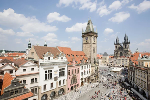 Prague Old Town Square Tourists Czech Republic — Stock Photo, Image