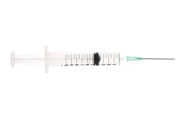 Medical Syringe Isolated White Background — Stock Photo, Image