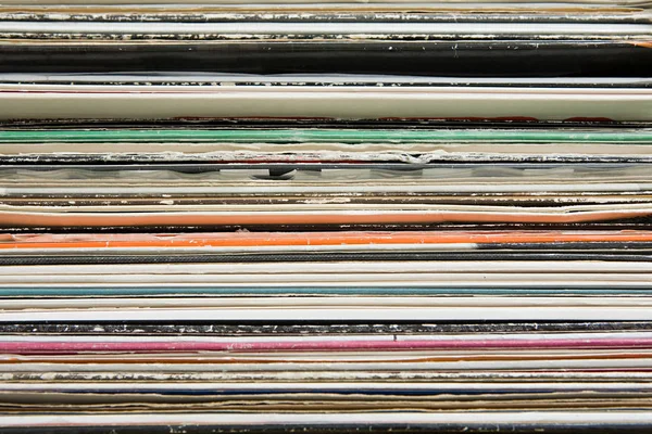 Record Collection Texture Background — Stock Photo, Image