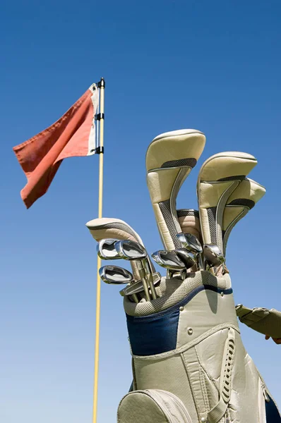 Golf Clubs Een Golftas — Stockfoto