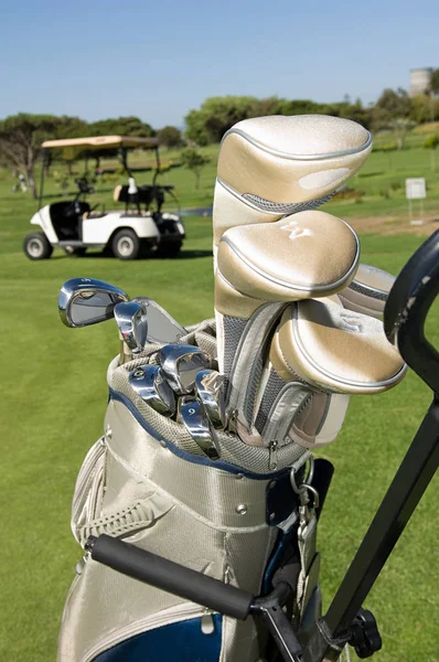 Golf Clubs Een Golftas — Stockfoto