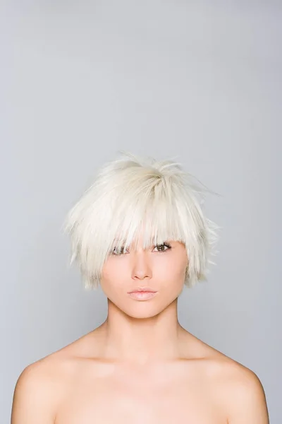 Portrait Une Femme Aux Cheveux Blonds — Photo