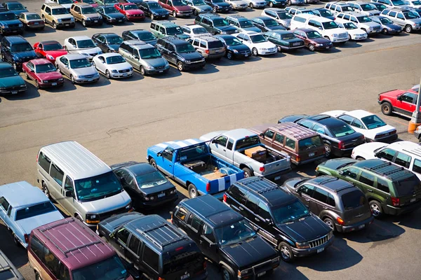 Différentes Voitures Sur Parking New York États Unis — Photo