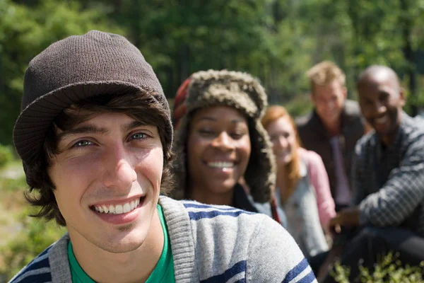 Friends Outdoors Forest — Stock Photo, Image