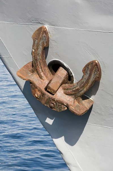 View Anchor White Ship High Resolution — Stock Photo, Image
