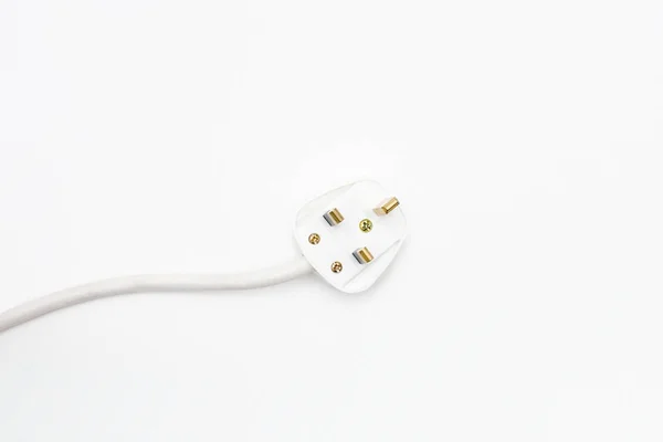 Electrical Plug Isolated White Background — Stock Photo, Image