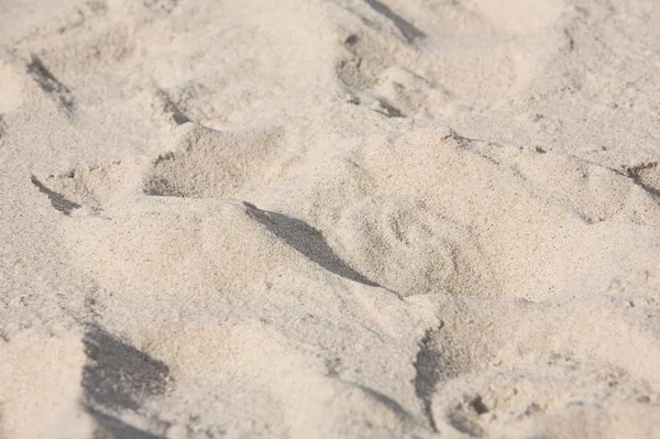 Zbliżenie Czystą Piaszczystą Plażą — Zdjęcie stockowe