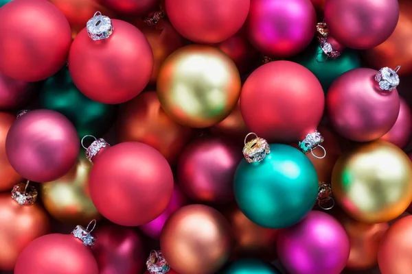 Abondance Boules Noël Festives Plein Cadre — Photo