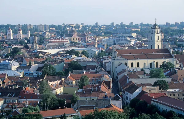 Висока Кут Зору Вільнюс Міський Пейзаж Вентура Литва — стокове фото